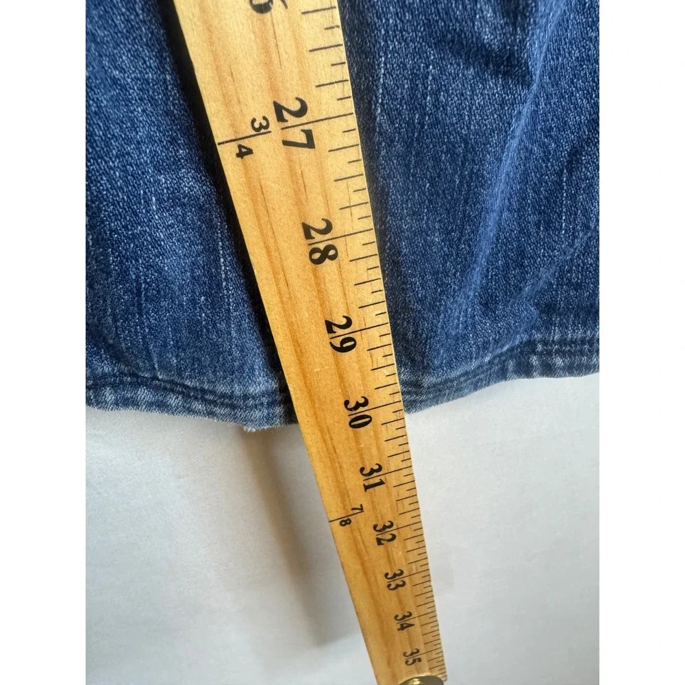True Religion Brand Jeans Mens 31X30 Blue Denim Straight Leg Contrast Stitch USA